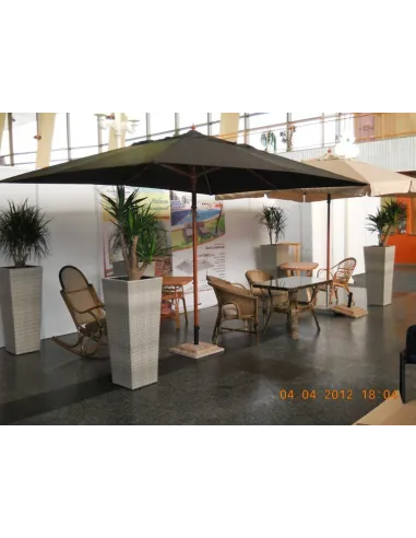 Зонт прямоугольный ПРАГА деревянный