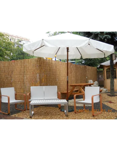 Зонт круглый ДЕ ЛЮКС деревянній