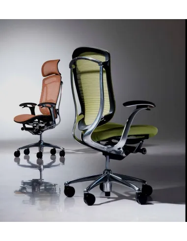 Кресло Okamura Contessa для руководителя с подголовником, сетка