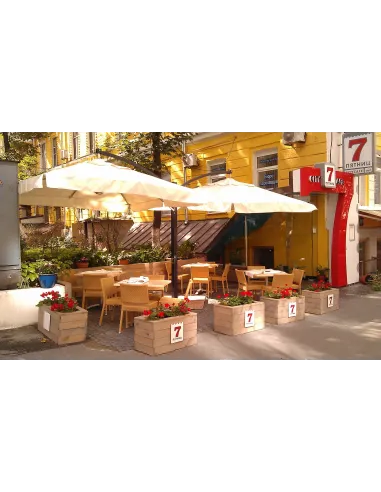 Зонт консольный DOUBLE металлический