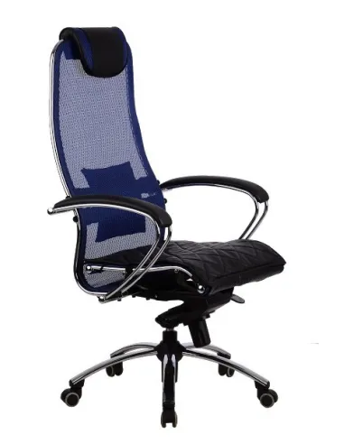 Кресло METTA SAMURAI S1 BLUE для руководителя