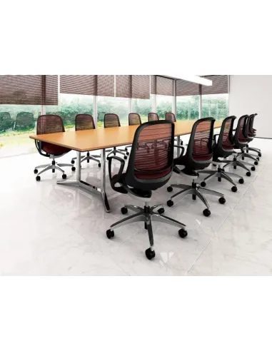 Крісло Okamura Luce Aqua blue - Купити офісне крісло для оператора з підлокітниками. Ціна в Києві, Харкові, Дніпрі, Одесі