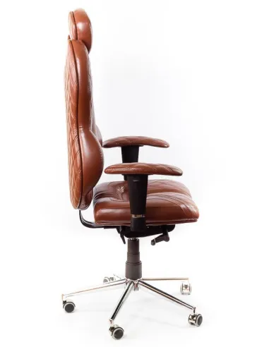 Кресло для руководителя, ортопедическое Kulik-System Grande коричневое
