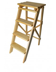 Лесенка складная деревянная, большая (82 см)