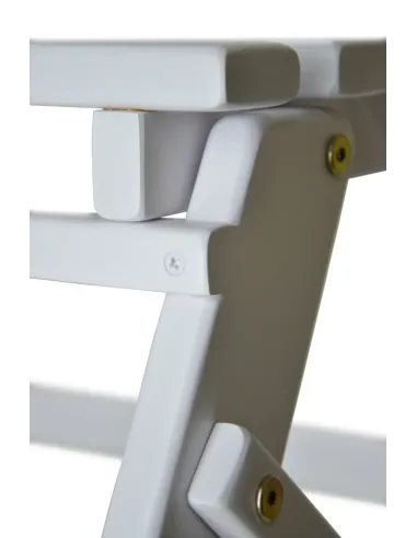 Лесенка складная деревянная, маленькая (62 см), белый цвет