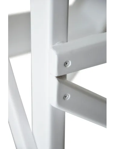 Лесенка складная деревянная, маленькая (62 см), белый цвет