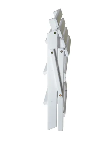 Лесенка складная деревянная, маленькая (62 см), белый цвет