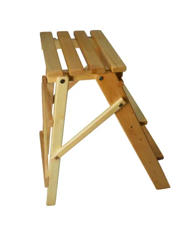 Лесенка складная деревянная, маленькая (62 см)