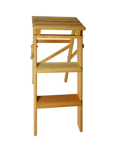 Лесенка складная деревянная, маленькая (62 см)