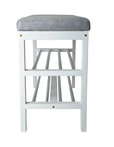 Банкетка обувная, цвет белый