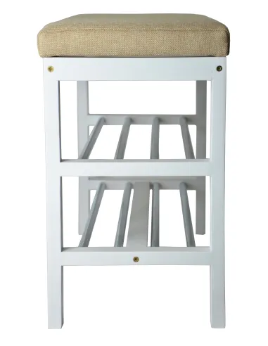 Банкетка обувная, цвет белый