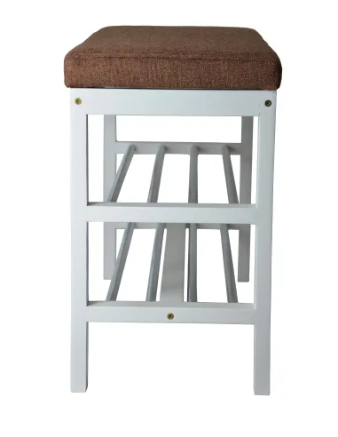 Банкетка обувная, цвет белый