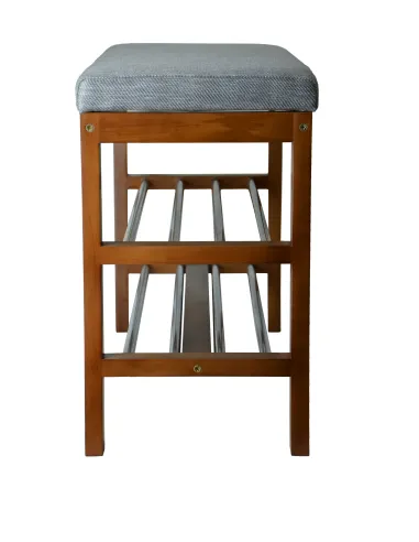 Банкетка обувная, цвет орех