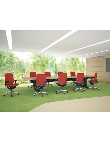 Кресло Okamura Zephyr для персонала с подлокотниками