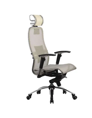 Крісло METTA SAMURAI S3 BEIGE - Купити крісло для керівника бежевого кольору. Ціна в Києві, Харкові, Дніпрі, Одесі,