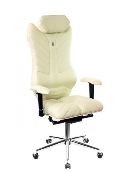 Кресло для руководителя, ортопедическое Kulik-System Monarch белое