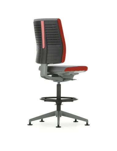 Кресло FREEFLEX GRAPHITE (FLX 740D) для оператора, c подставкой для ног