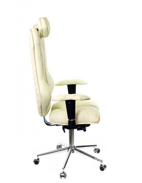 Кресло для руководителя, ортопедическое Kulik-System Monarch белое
