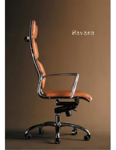 Кресло HAVANA (мод. HAVAI) для руководителя, кожаное