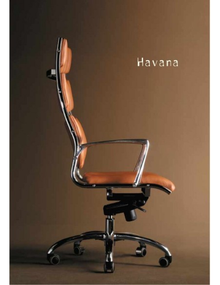 Кресло HAVANA (мод. HAVAI) для руководителя, кожаное