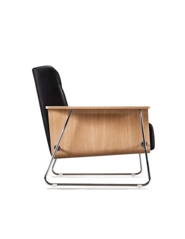 Кресло VANK DRONN для посетителя, кожаное