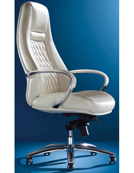 Кресло F185 WE для руководителя, белое