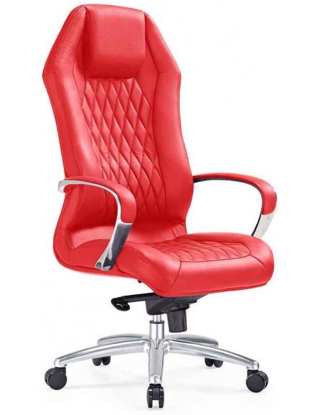 Кресло F103 RE для руководителя, красное