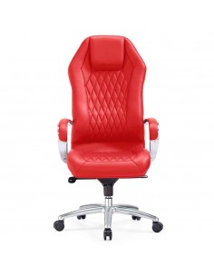 Кресло F103 RE для руководителя, красное 2
