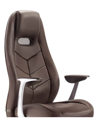 Кресло F102 BRE для руководителя, коричневое