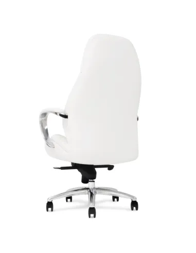 Кресло F181 WL для руководителя, кожаное, белое