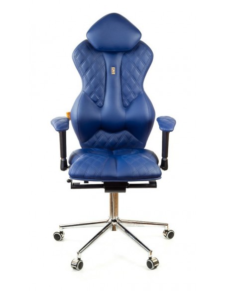 Кресло для руководителя, ортопедическое Kulik-System Royal cинее