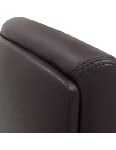 Кресло F133 BRL для руководителя, коричневое, кожаное