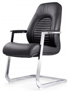 Кресло F368 для посетителя, черное 2