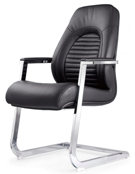 Кресло F368 для посетителя, черное