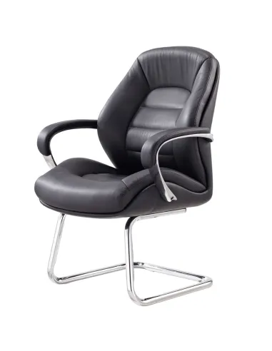 Кресло F381 BE для посетителя, черное