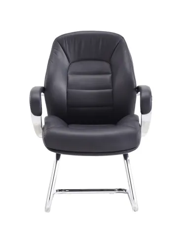 Кресло F381 BE для посетителя, черное