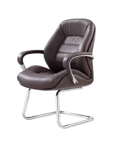 Кресло F381 BRE для посетителя, коричневое