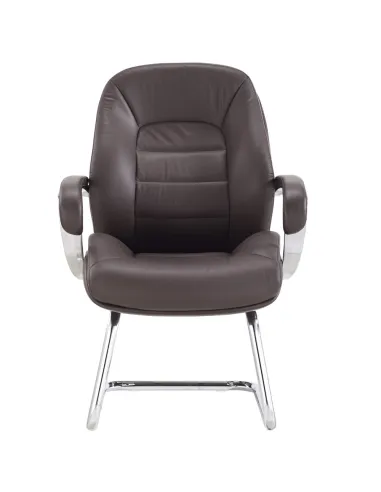 Кресло F381 BRE для посетителя, коричневое