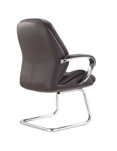 Кресло F381 BRE для посетителя, коричневое
