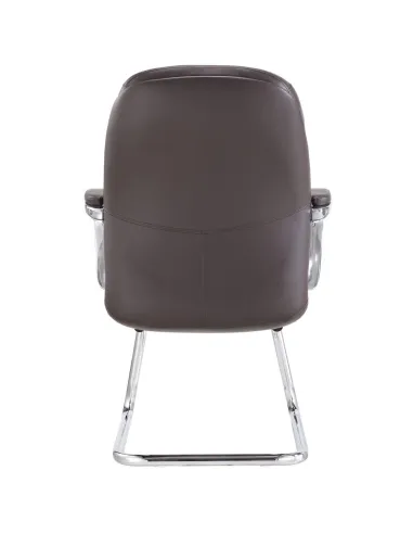 Кресло F381 BRE для посетителя, коричневое