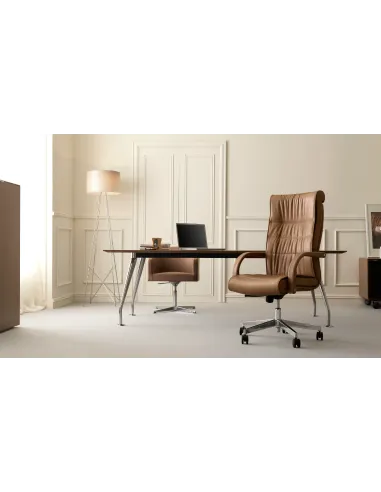 Кресло QUINTI SEDUTE APOLLO для руководителя, кожаное