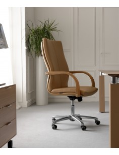 Кресло QUINTI SEDUTE AURORA для руководителя, кожаное 2