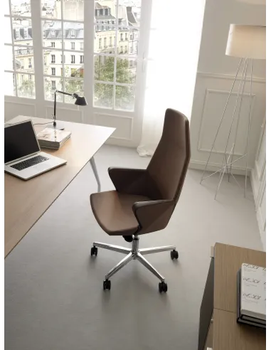 Кресло QUINTI SEDUTE HYWAY SOFT для руководителя, кожаное