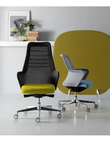 Кресло QUINTI SEDUTE MISS MESH для руководителя, тканевое