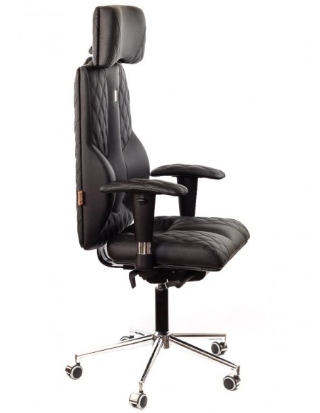 Кресло для руководителя, ортопедическое Kulik-System Business черное