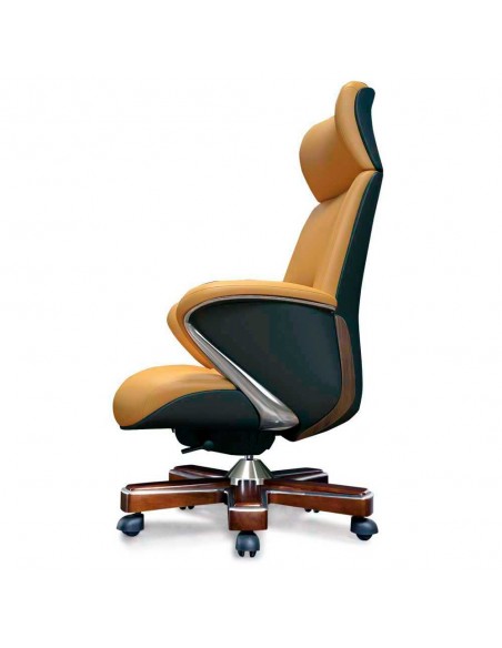 Кресло YS-1605A, для руководителя, кожаное