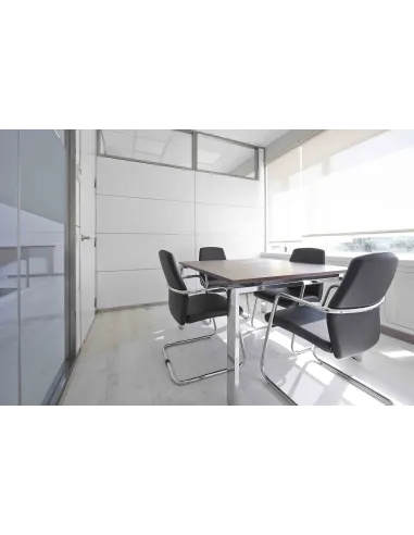 Кресло SITLAND PASSE-PARTOUT для посетителя, кожаное, с высокой спинкой