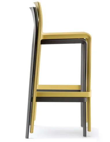 Стул барный PEDRALI VOLT 678 желтый