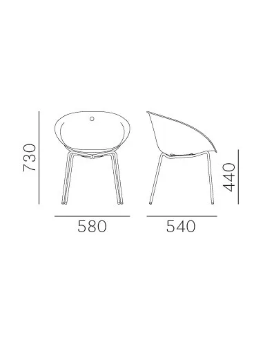 Стул PEDRALI GLISS 900 белый