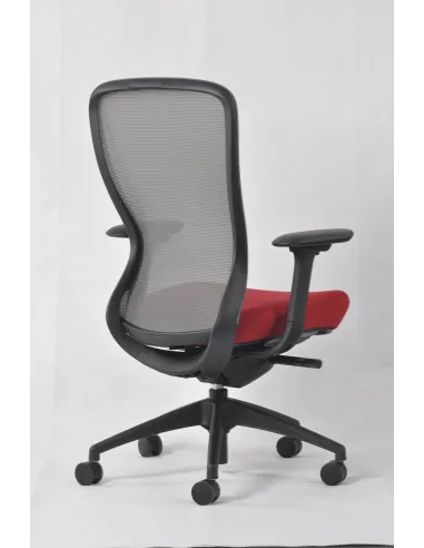 Кресло KRESLALUX IN-POINT GREY-RED эргономичное